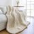 Chunky Knit Blanket – Luxury Soft Cozy 50 * 60 Throw Blanket,100% Woven Blanket Rope Knot Throw Blanket for Couch, Sofa, Home Decor, Gift – Machine Washable (Cream, 50 * 60)