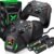 Upgraded Controller Charger Station with 2x6200mWh Rechargeable Battery Packs for Xbox One/Series X|S, Dual Charging Dock for Xbox One Battery Pack (Controller not Included)