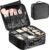 Luxspire Travel Makeup Bag，Makeup Organizer Cosmetic Bag, Makeup Train Case,Brushes Bag Toiletry Organizer Tool with Adjustable Dividers, Waterproof, Black