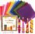 Bingfuego Beeswax Candle Making Kit for Beginners-12 Beeswax Sheets for Candle Making Rolling Kits, Natural Beeswax Candle Making Kit (Bright Color, 8 x 8 inch)