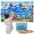 Taika 70 Pcs Ocean Felt Story Board Set, 43×28 inch Interactive Felt Story, Fuzzy Flannel Board, Preschool Storytelling, Classroom Educational Learning Play Kit, Interactive Teaching Kit