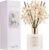 COCORRÍNA Reed Diffuser – Jasmine & Mint 6.7 Fl.oz Reed Diffuser Set with Sticks & Preserved Baby’s Breath, Reed Diffuser for Home Bathroom Shelf Decor