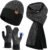 floconssy Men’s Scarf Hats Gloves Sets Winter Gifts, 3 PCS Fleece Lined Beanie Warm Long Scarves for Cold Weather Christmas