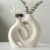 Levvohd Hollow Ceramic Vase Set of 2 – Modern Nordic Minimalist Boho Décor (Cream White)