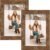 TOFOREVO Picture Frames 4×6 Set of 2 Rustic Wood Grain Photo Frame for Gallery Wall Mounting or Tabletop Display