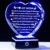 YWHL Gifts for Mom from Daughter Son, Birthday Gifts for Mom Who has Everything, To My Mom Gifts for Mother’s Day Crystal Heart Keepsake with LED Base, Present for Mother on Christmas Valentine