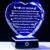 YWHL “To My Mom” Crystal Heart Keepsake with LED Base