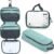 Toiletry Bag Kit 3 Piece Set: Hanging Travel Toiletry Bag + 311 TSA Cosmetic Liquid Bag + Accessory Organizer Pouch