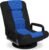 Best Choice Products Swivel Gaming Chair 360 Degree Multipurpose Floor Chair Rocker for TV, Reading, Playing Video Games w/Lumbar Support, Armrest Handles, Adjustable Foldable Backrest – Black/Blue
