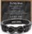 HSM Stylish Mens Bracelet with Engraved ‘Love You Forever’ – Premium Leather Bracelet for Men – Durable & Comfortable Wristband for Husband, Boyfriend
