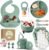 O’doe Baby Weaning Set – 15-Piece Silicone Feeding Set with Suction Plate, Bowl, Bib, Sippy Cup, Fruit Feeder & Freezer Tray (BPA-Free, 3M+)