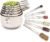 Simply Gourmet Measuring Cups & Spoons Set of 12, 18/08 Stainless Steel Kitchen Gadgets, Stackable Design with Long Handle Spoons, Fits in Spice Jars, Cooking & Baking Set for Dry & Liquid