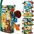 hahaland Baby Book Toy 0 3 6 12 Months – Touch and Feel First Crinkle Cloth Soft Book for Babies 0 Months, Baby Boy Girl Gifts for Newborn Infant – Jungly Tails Theme