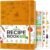Clever Fox Recipe Book – Make Your Own Family Cookbook – Blank Recipe Notebook Organizer – Empty Cooking Journal to Write In Recipes – Large Size, 8.5”x11.2”, Hardcover, Amber Yellow