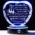 YWHL 25th Anniversary Crystal Heart with LED Base