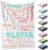 Custom Blanket with Name, Personalized Blanket for Adults Kids, Customized Gifts Baby Blanket, for Teen Girls Boys Mom, Dad, Couple, Girlfriend, Boyfriend(Color01-White)
