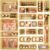 Vtopmart 25-Pack Wood-Tone Drawer Organizers