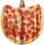 Realistic Pizza Throw Blanket (Round Novelty Flannel, 60″)