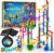National Geographic Glow-in-the-Dark Marble Run – 150 Pieces with 30 Glass Marbles