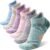 ANTSANG 6 Pairs Merino Wool Ankle Hiking Running Socks Compression Thick Cushion Breathable No Show Socks for Men Women