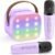 YLL Karaoke Machine for Kids, Portable Mini Speaker with 2 Wireless Microphones, TOP Kids Gifts for Girls Ages 3, 4, 5, 6, 7, 8, 9, 10+ Years Old, 4-12th Birthday Singing Present Toy Party (Purple)